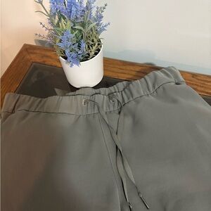 Lululemon "On The Fly" Gray-Green Relaxed Fit Wide Leg Pants